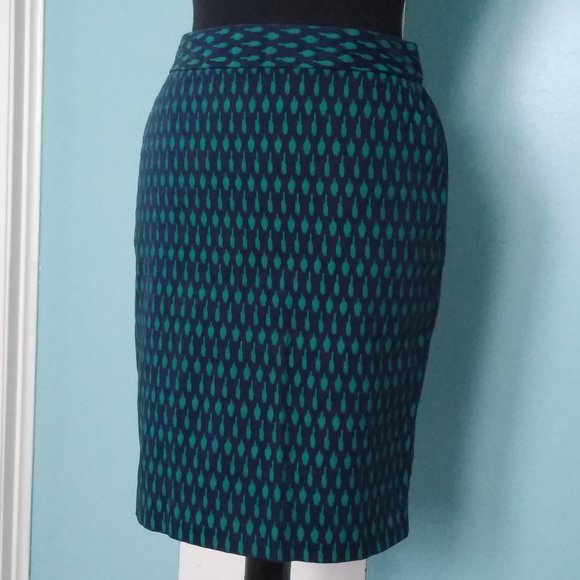 Tommy Hilfiger Paint Brush Print Pencil Skirt - Picture 1 of 8